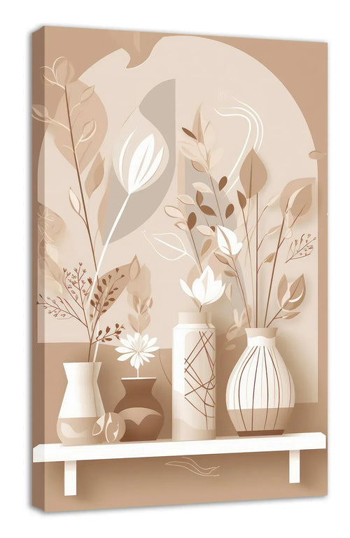 Boho Art 3 Wandbild Kunstdruck auf Leinwand direkt zum Aufhängen | Wandbild Galerie
