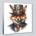 Wandbild Fuchs Reineke 20 Steampunk Kunstdruck auf Leinwand | Wandbild Galerie