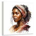 Afrikanerin 21 Portrait Wandbild Kunstdruck auf Leinwand | Wandbild Galerie