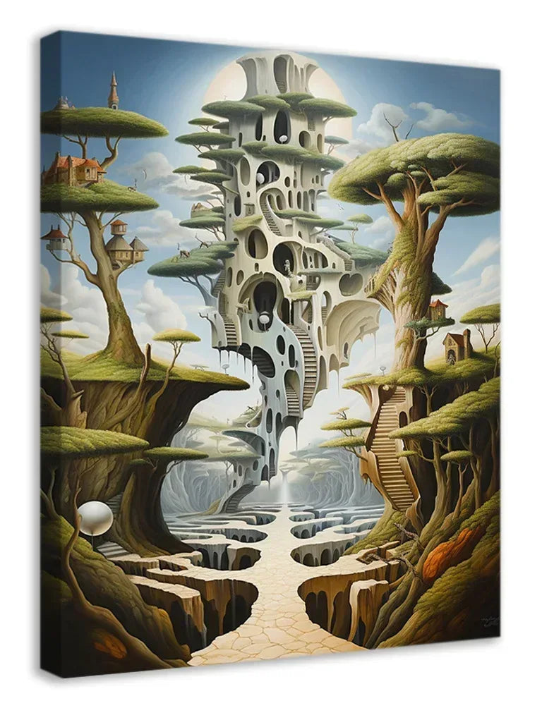 Surreales Wandbild 21 Stil Salvador Dali Kunstdruck auf Leinwand | Wandbild Galerie