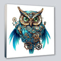 Wandbild Eule 22 Steampunk Kunstdruck auf Leinwand | Wandbild Galerie