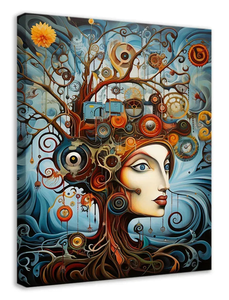 Surreales Wandbild 22 Stil Salvador Dali Kunstdruck auf Leinwand | Wandbild Galerie