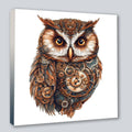 Wandbild Eule 23 Steampunk Kunstdruck auf Leinwand | Wandbild Galerie