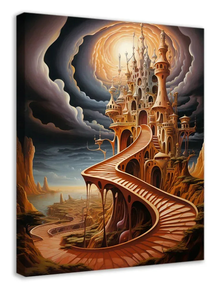 Surreales Wandbild 26 Stil Salvador Dali Kunstdruck auf Leinwand | Wandbild Galerie