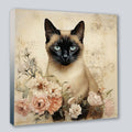 Siamkatze 8 Wandbild Kunstdruck auf Leinwand | Wandbild Galerie