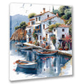 Mediterrane Küste 2  Landschaft Wandbild  Kunstdruck auf Leinwand