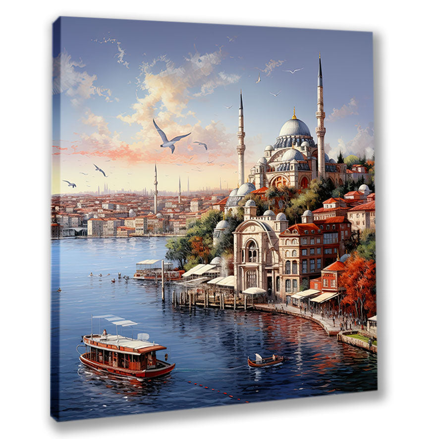 Moschee in der Türkei 2 Wandbild Kunstdruck auf Leinwand
