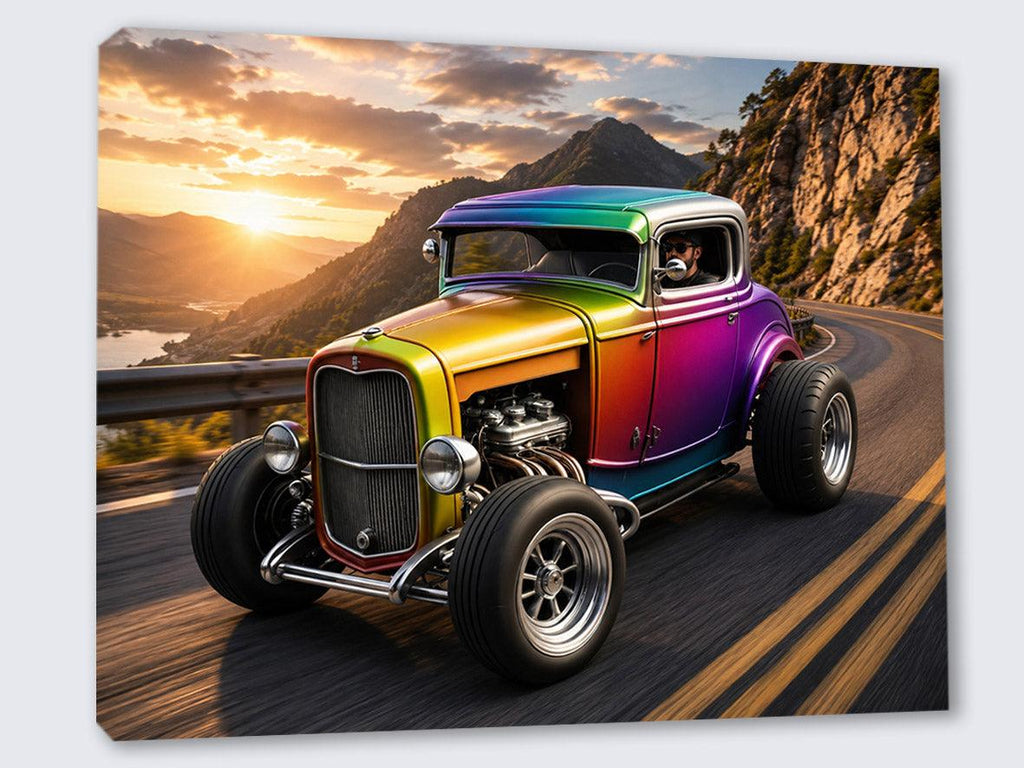 Wandbild Hot Rods 3 Kunstdruck auf Leinwand