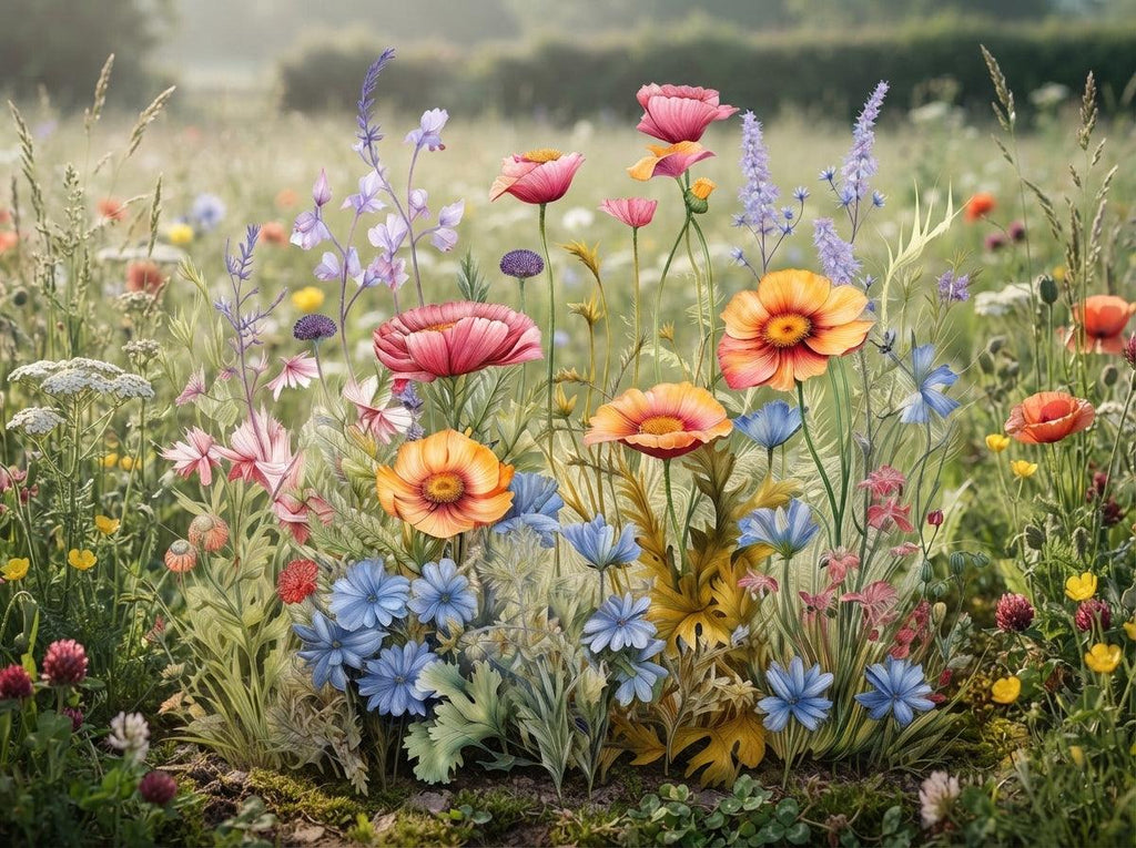 Wandbild Blumenwiese Nr. 2 Kunstdruck auf Leinwand