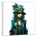 Wandbild Steampunk Lady 2 Kunstdruck auf Leinwand direkt zum Aufhängen | Wandbild Galerie