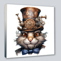 Wandbild Hase 2 Steampunk Stil Kunstdruck auf Leinwand | Wandbild Galerie