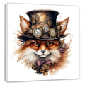 Wandbild Fuchs Reineke 2 Steampunk Kunstdruck auf Leinwand | Wandbild Galerie