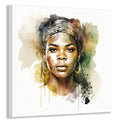 Afrikanerin 3 Portrait Wandbild Kunstdruck auf Leinwand | Wandbild Galerie