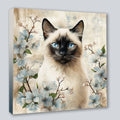 Siamkatze 6 Wandbild Kunstdruck auf Leinwand | Wandbild Galerie