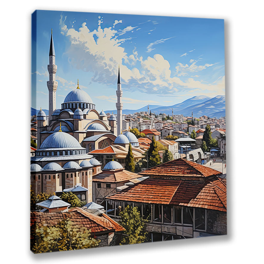 Moschee in der Türkei 3 Wandbild Kunstdruck auf Leinwand