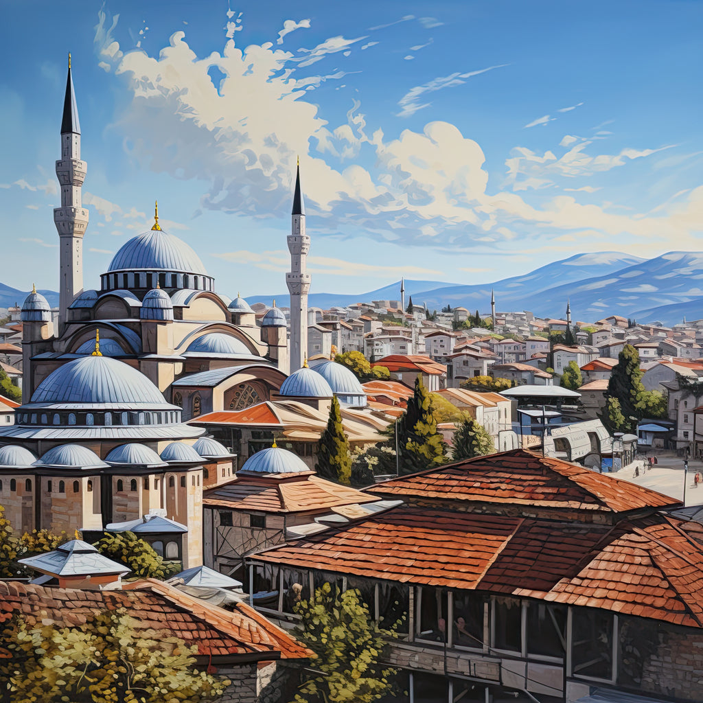 Moschee in der Türkei 3 Wandbild Kunstdruck auf Leinwand