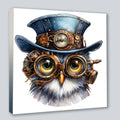Wandbild Eule 3 Steampunk Kunstdruck auf Leinwand | Wandbild Galerie