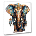 Wandbild Elefant 3 Steampunk Kunstdruck auf Leinwand direkt zum Aufhängen | Wandbild Galerie