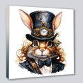 Wandbild Hase 3 Steampunk Stil Kunstdruck auf Leinwand | Wandbild Galerie