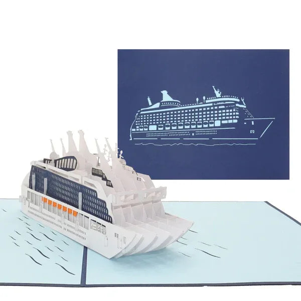 Pop Up Karte Kreuzfahrtschiff 3D Geburtstagskarte & Einladung & Gutschein Kreuzfahrt | Wandbild Galerie