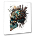 Wandbild Scull Steampunk Totenkopf 4 Wandbild Kunstdruck auf Leinwand | Wandbild Galerie
