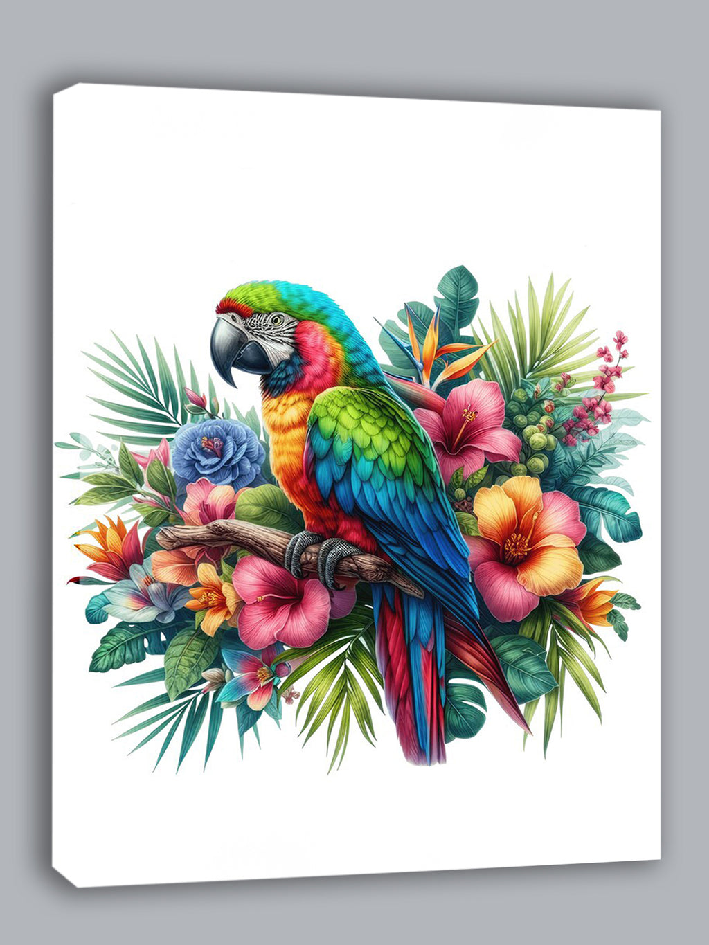 Wandbild Papagei 4 Kunstdruck auf Leinwand direkt zum Aufhängen