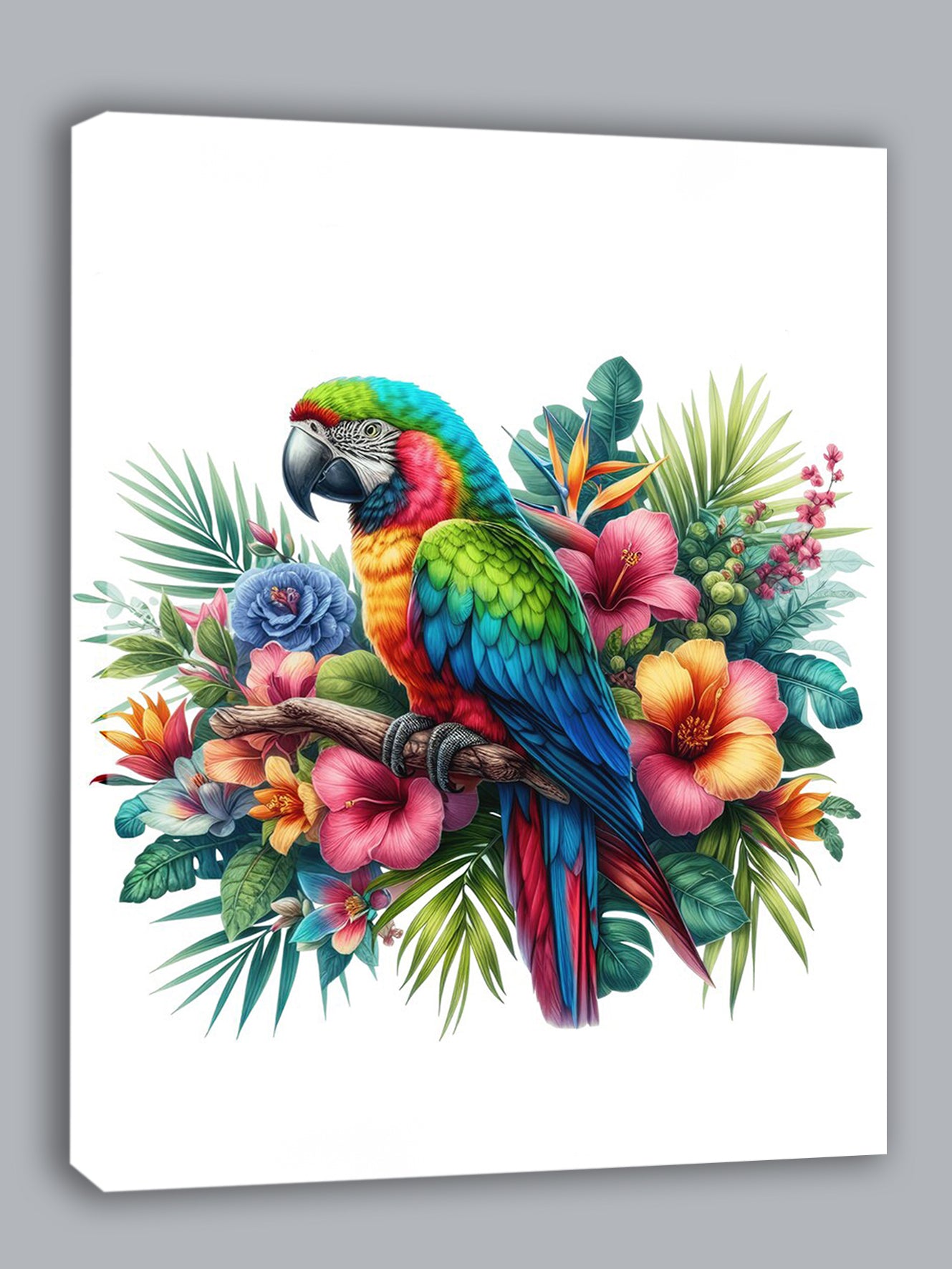Wandbild Papagei 4 Kunstdruck auf Leinwand direkt zum Aufhängen