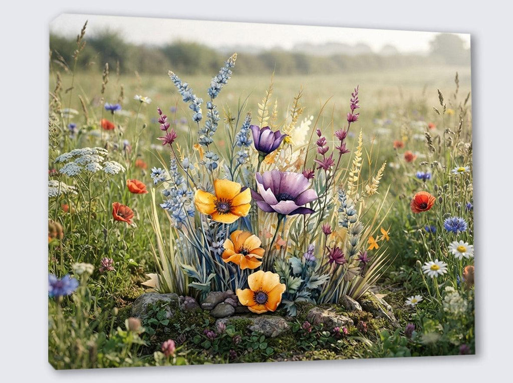Wandbild Blumenwiese Nr. 4 Kunstdruck auf Leinwand