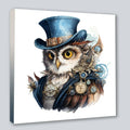 Wandbild Eule 4 Steampunk Kunstdruck auf Leinwand | Wandbild Galerie