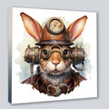 Wandbild Hase 4 Steampunk Stil Kunstdruck auf Leinwand | Wandbild Galerie