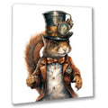 Wandbild Eichhörnchen 2 Steampunk Kunstdruck auf Leinwand direkt zum Aufhängen | Wandbild Galerie