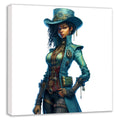 Wandbild Steampunk Lady 4 Kunstdruck auf Leinwand direkt zum Aufhängen | Wandbild Galerie