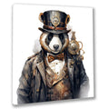 Wandbild Panda 5 Steampunk Kunstdruck auf Leinwand direkt zum Aufhängen | Wandbild Galerie