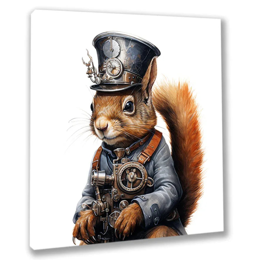 Wandbild Eichhörnchen 4 Kunstdruck auf Leinwand | Wandbild Galerie