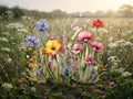 Wandbild Blumenwiese Nr. 5 Kunstdruck auf Leinwand