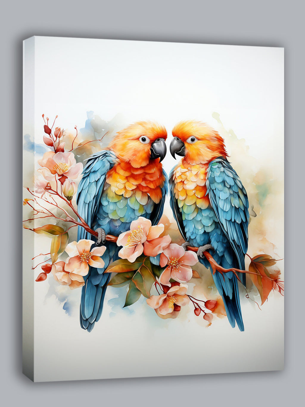 Wandbild Papagei 6 Kunstdruck auf Leinwand direkt zum Aufhängen