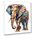 Wandbild Elefant 6 Steampunk Kunstdruck auf Leinwand direkt zum Aufhängen | Wandbild Galerie