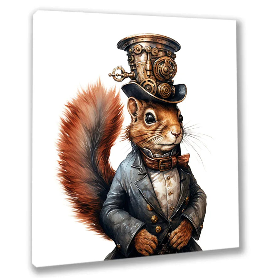 Wandbild Eichhörnchen 6 Kunstdruck auf Leinwand | Wandbild Galerie