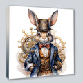 Wandbild Hase 6 Steampunk Stil Kunstdruck auf Leinwand | Wandbild Galerie