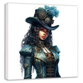 Wandbild Steampunk Lady 6 Kunstdruck auf Leinwand direkt zum Aufhängen | Wandbild Galerie