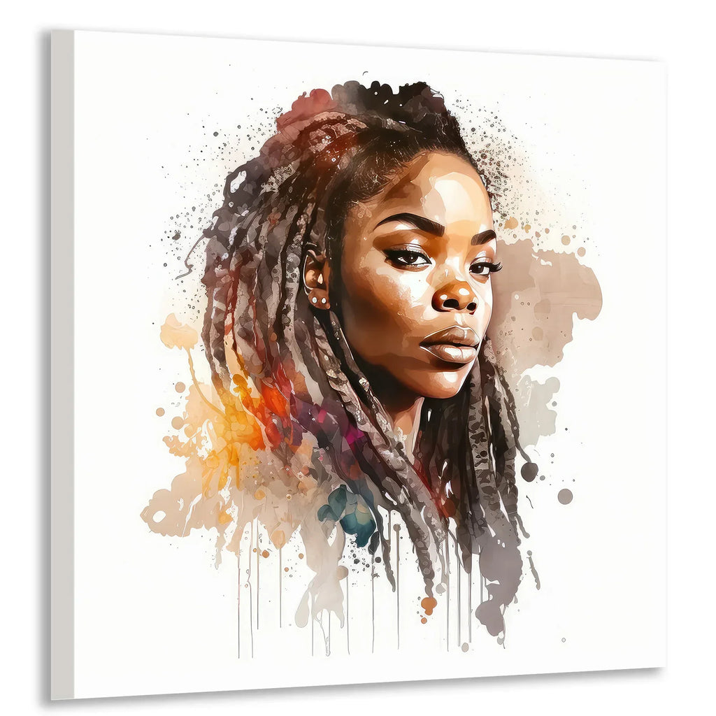 Afrikanerin 7 Portrait Wandbild Kunstdruck auf Leinwand | Wandbild Galerie