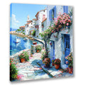 Mediterrane Küste 7 Landschaft Wandbild  Kunstdruck auf Leinwand
