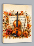 Wandbild Romantische Violine 7 Kunstdruck auf Leinwand
