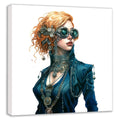 Wandbild Steampunk Lady 7 Kunstdruck auf Leinwand direkt zum Aufhängen | Wandbild Galerie
