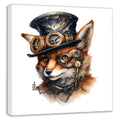 Wandbild Fuchs Reineke 8 Steampunk Kunstdruck auf Leinwand | Wandbild Galerie