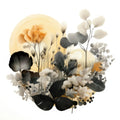 Holzblumen 8 Wandbild Kunstdruck auf Leinwand | Wandbild Galerie