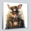 Wandbild Hase 8 Steampunk Stil Kunstdruck auf Leinwand | Wandbild Galerie