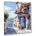 Mediterrane Küste 9 Landschaft Wandbild  Kunstdruck auf Leinwand