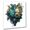 Wandbild Blumen 2 Steampunk Kunstdruck auf Leinwand | Wandbild Galerie