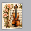 Wandbild Romantische Violine 9 Kunstdruck auf Leinwand
